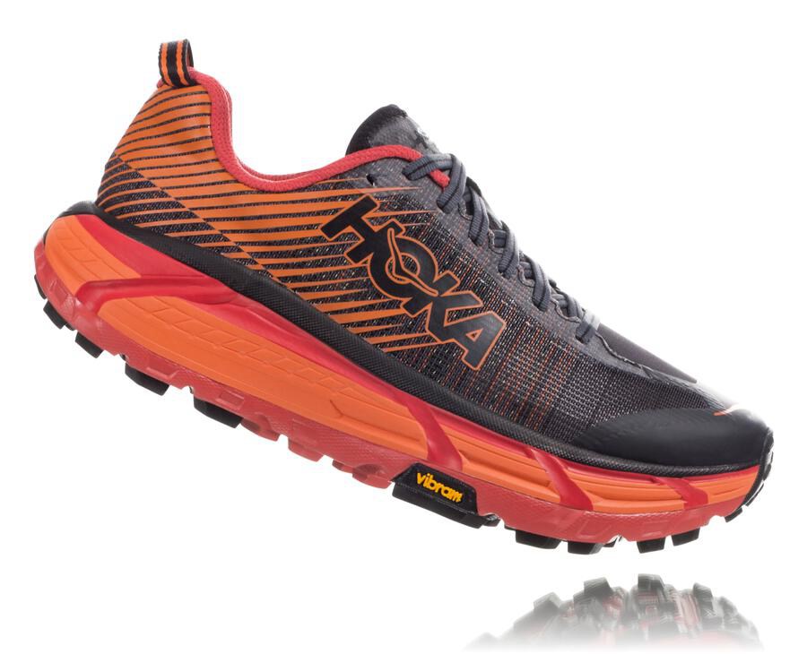 Tenis Trail Hoka One One Feminino Pretas/Vermelhas - Evo Mafate 2 - 628-BZOWSC